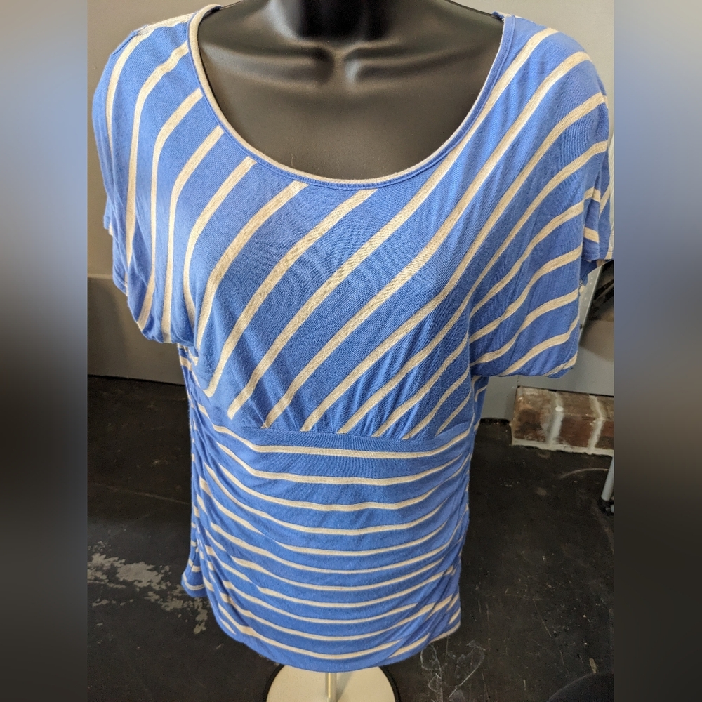 Women's Large Blue & White IZ Byer Top